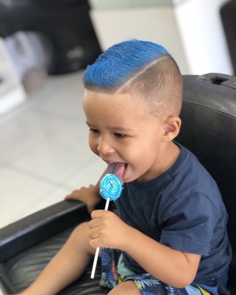 Corte de cabelo feito em um cliente