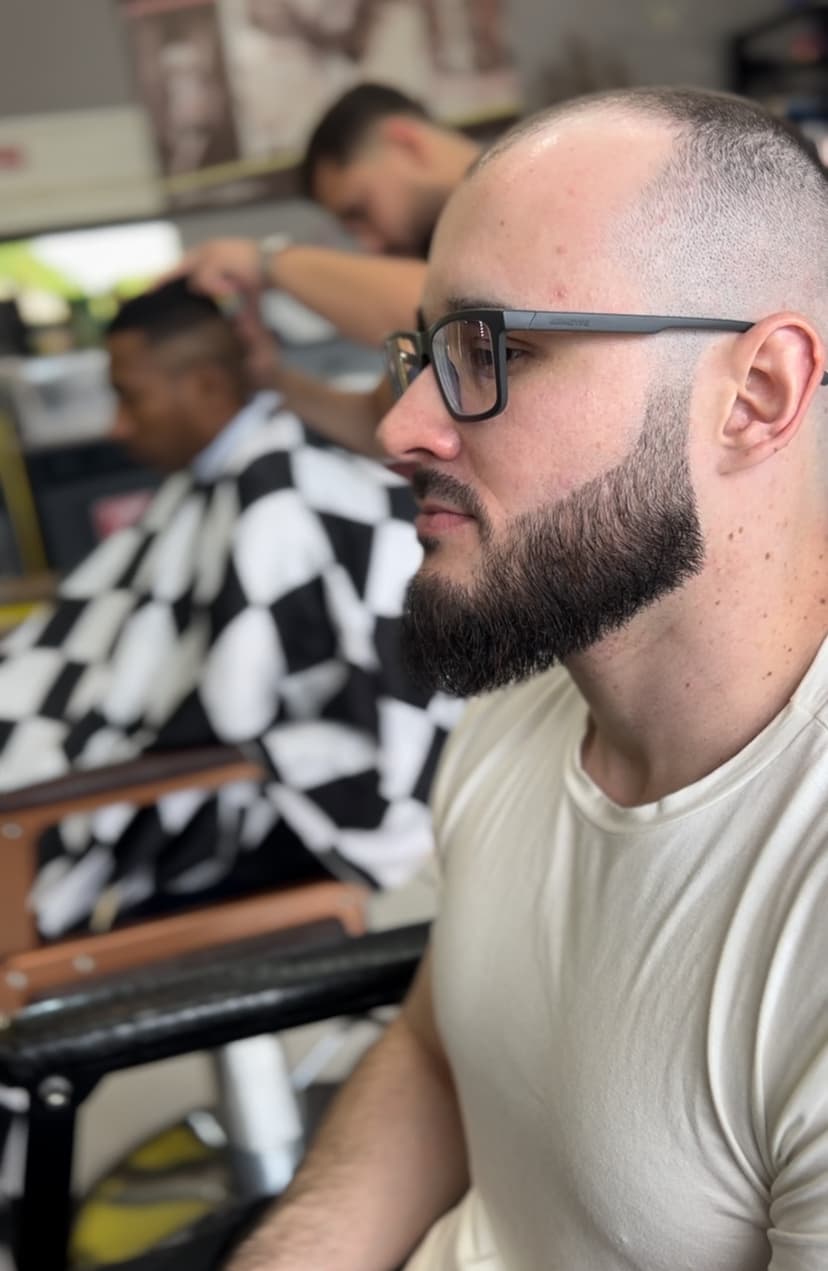 Corte de cabelo feito em um cliente