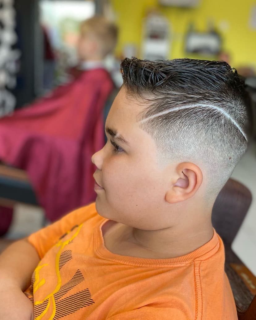 Corte de cabelo feito em um cliente