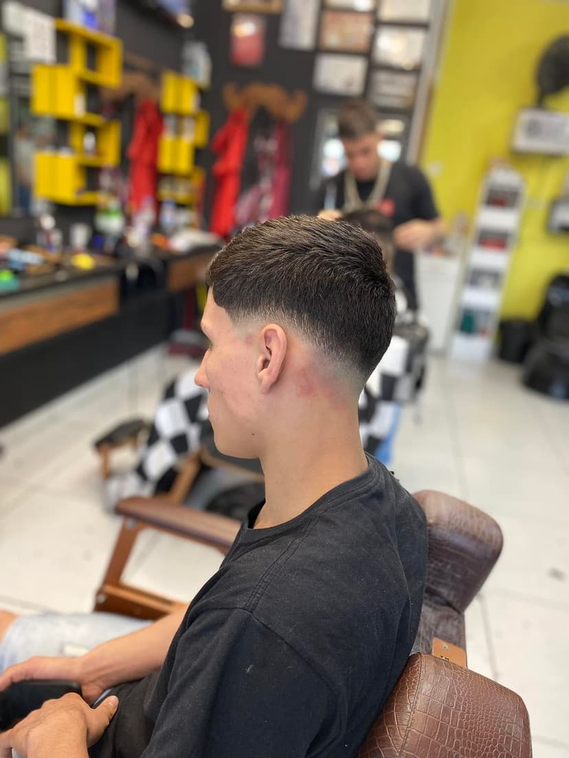 Corte de cabelo feito em um cliente