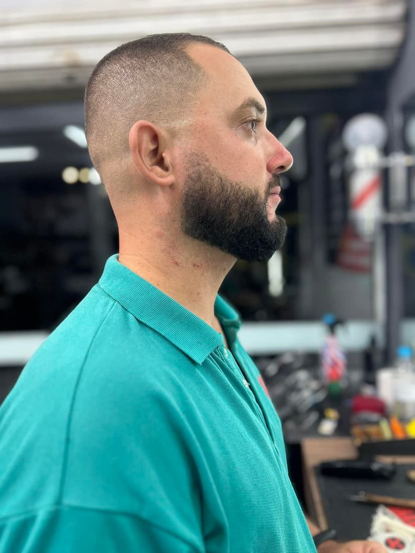 Corte de cabelo feito em um cliente